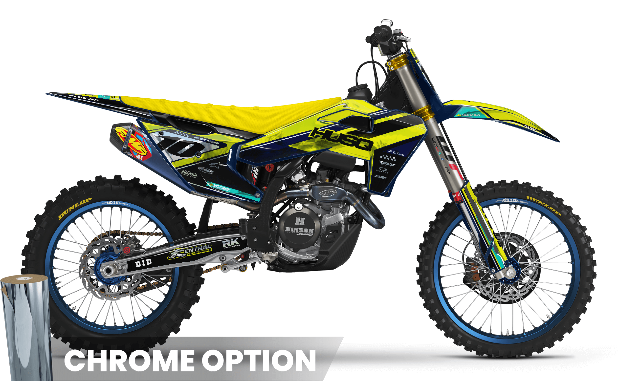 BLUE STRIKE Husqvarna Full Graphics Kit