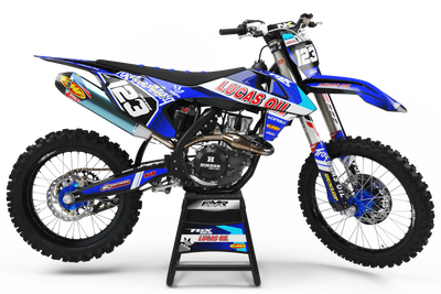Graphics Kit LUCAS OIL BLUE : The best kit for your bike