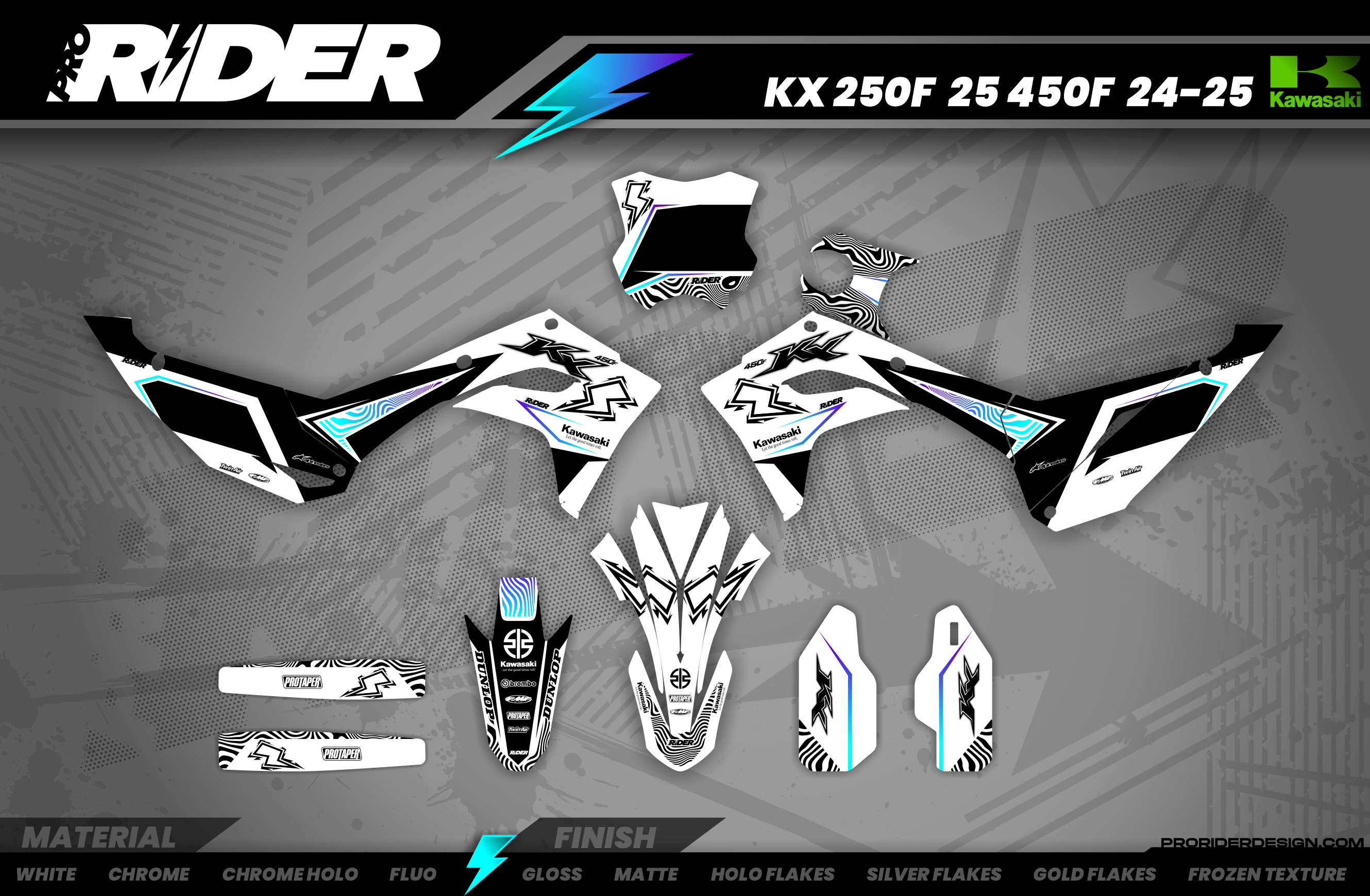 SHOCKWAVE Kawasaki Full Graphics Kit
