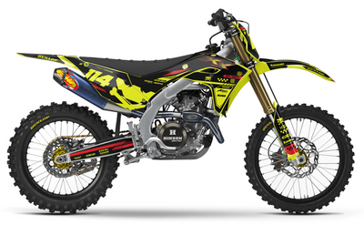 OFF WHITE NEON Kawasaki Full Graphics Kit