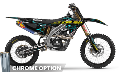 TEAL BOLD EFFECT Suzuki Full Graphics Kit