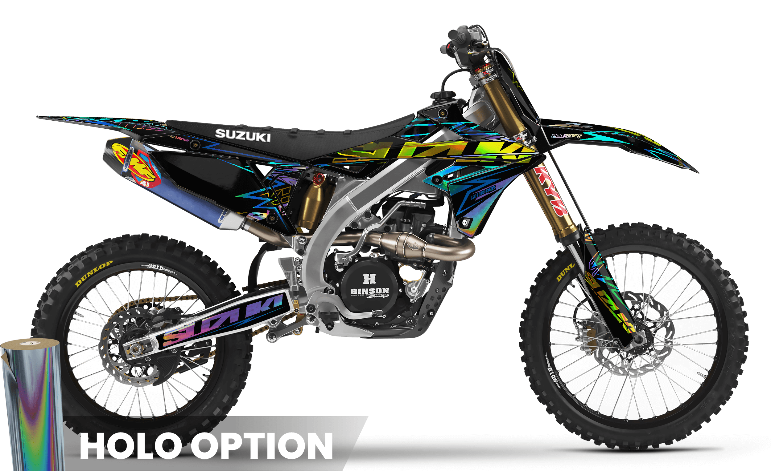 TEAL BOLD EFFECT Suzuki Full Graphics Kit