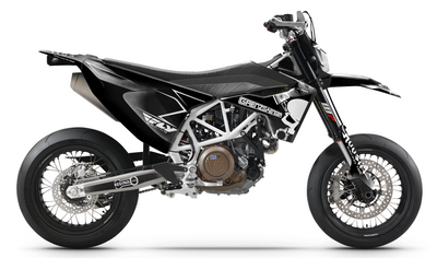 GRENZGAENGER BLACK 701 Husqvarna Full Graphics Kit