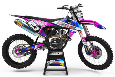 Graphics Kit LUCAS OIL PINK : The best kit for your bike