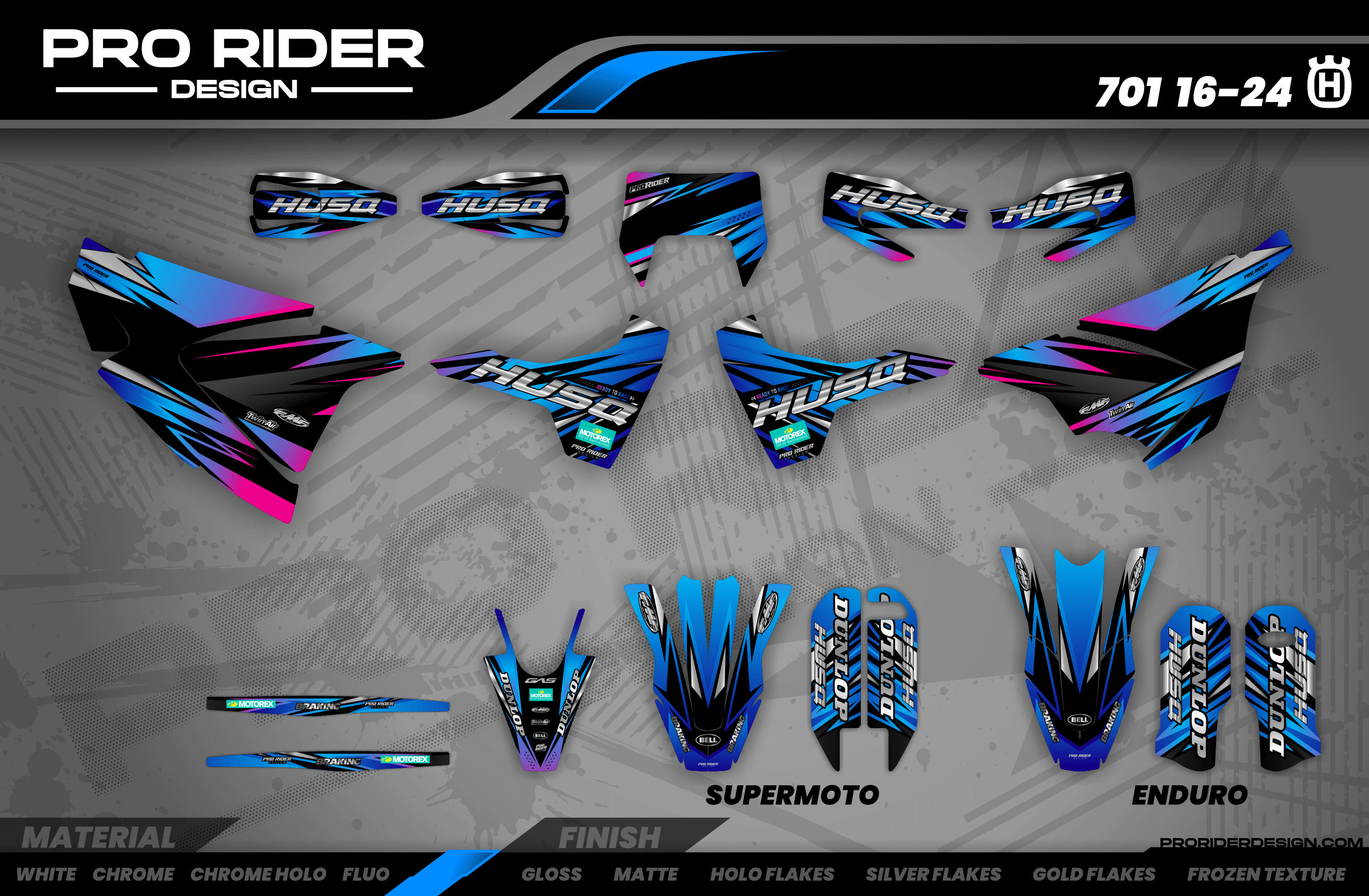 ASTRO 701 Husqvarna Full Graphics Kit