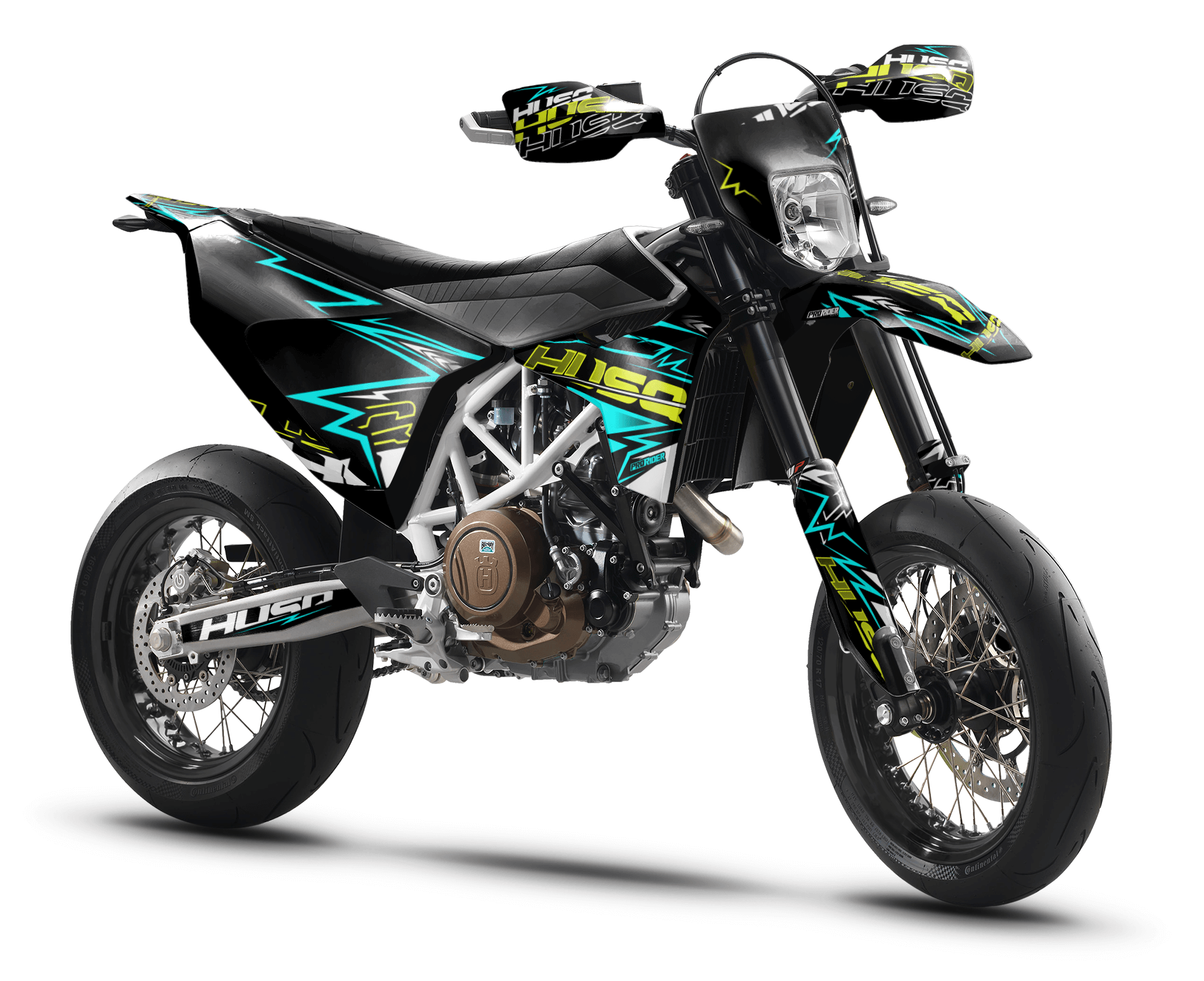 TEAL BOLD EFFECT 701 Husqvarna Full Graphics Kit