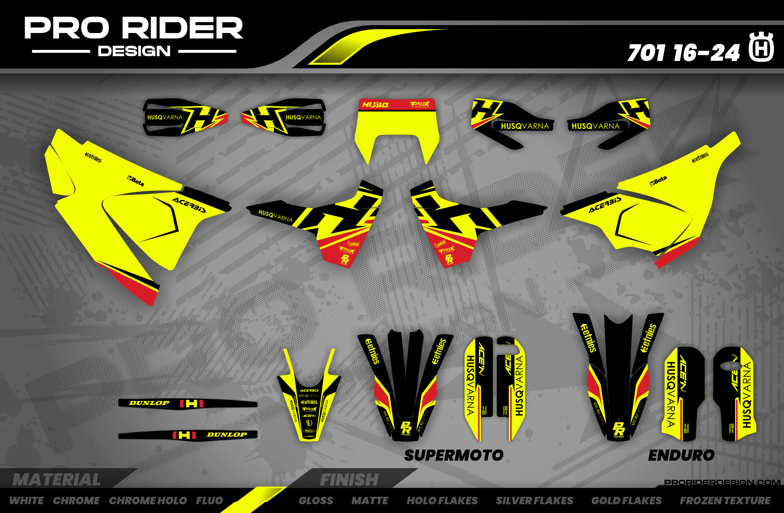 H PRO-X 701 Husqvarna Full Graphics Kit