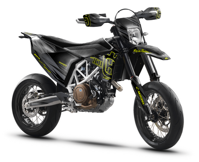 GREY PLATINUM RUSH 701 Husqvarna Full Graphics Kit