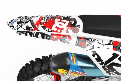Graphics Kits DC B&W RED : Ultra shock-resistant graphics