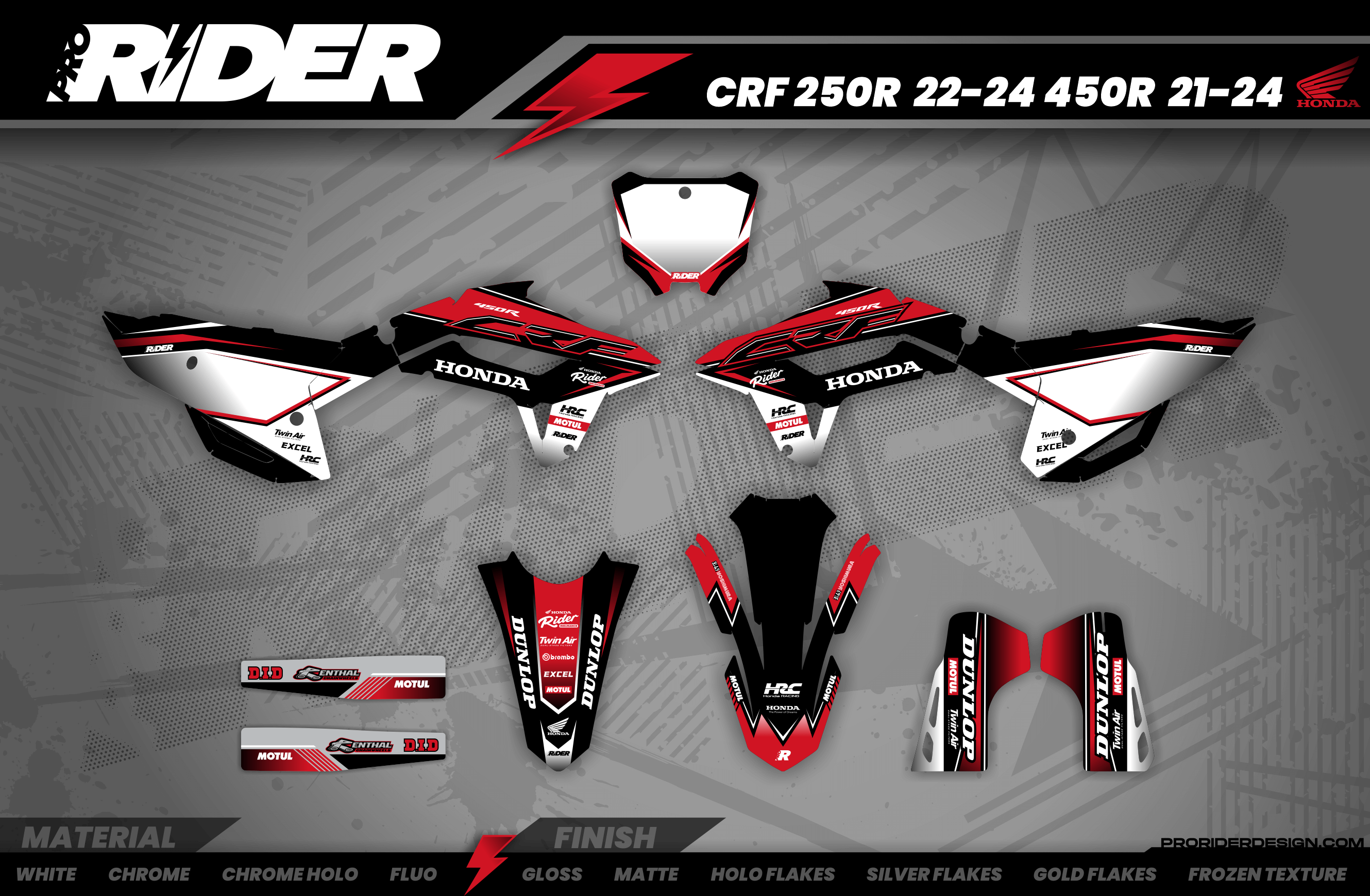 HRC Line HONDA Full Graphics Kit