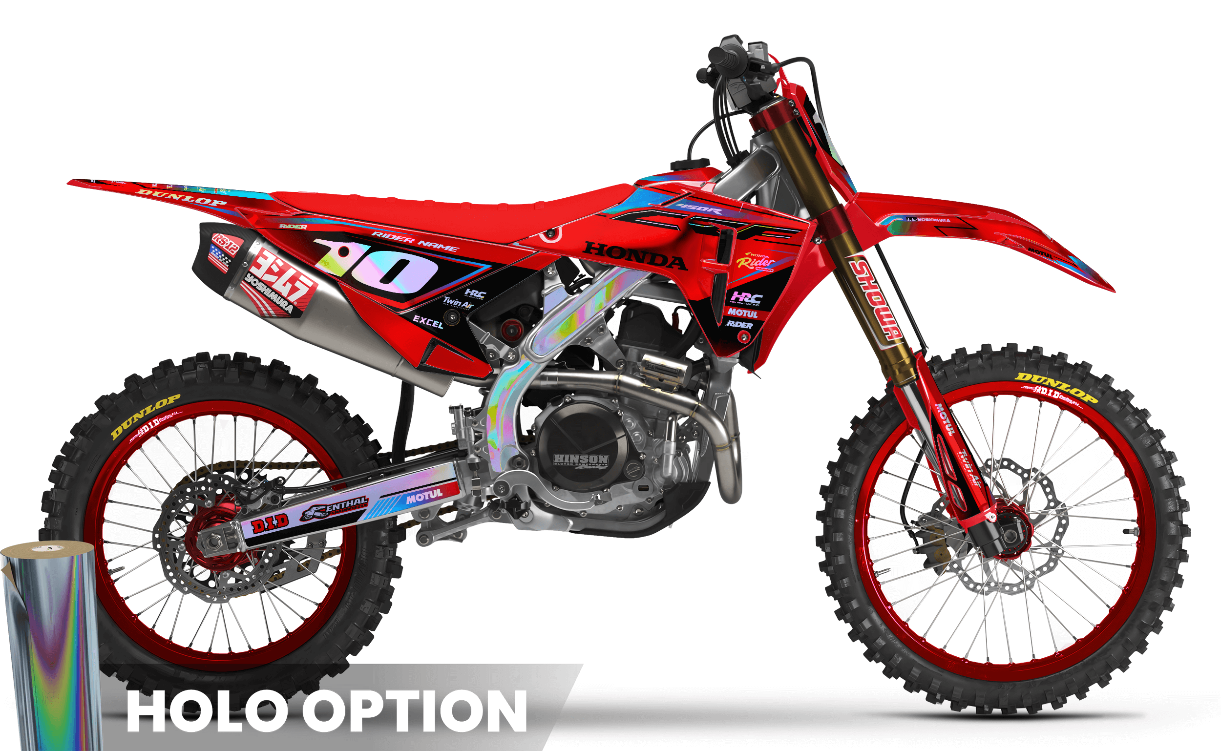 RED HRC Line HONDA Full Graphics Kit