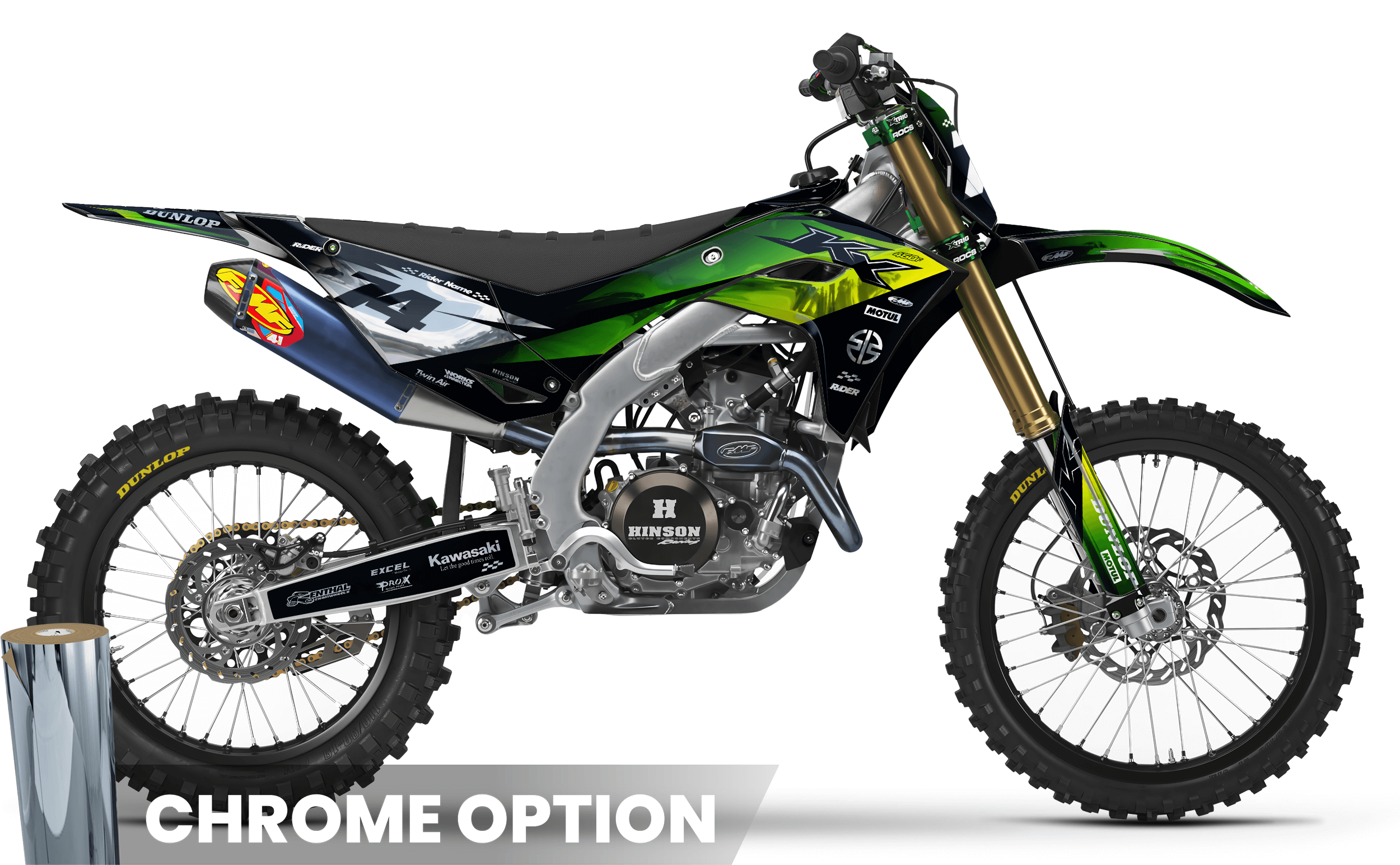 RACESPEC KAWASAKI FULL GRAPHICS KIT