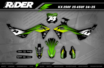 RACESPEC KAWASAKI FULL GRAPHICS KIT