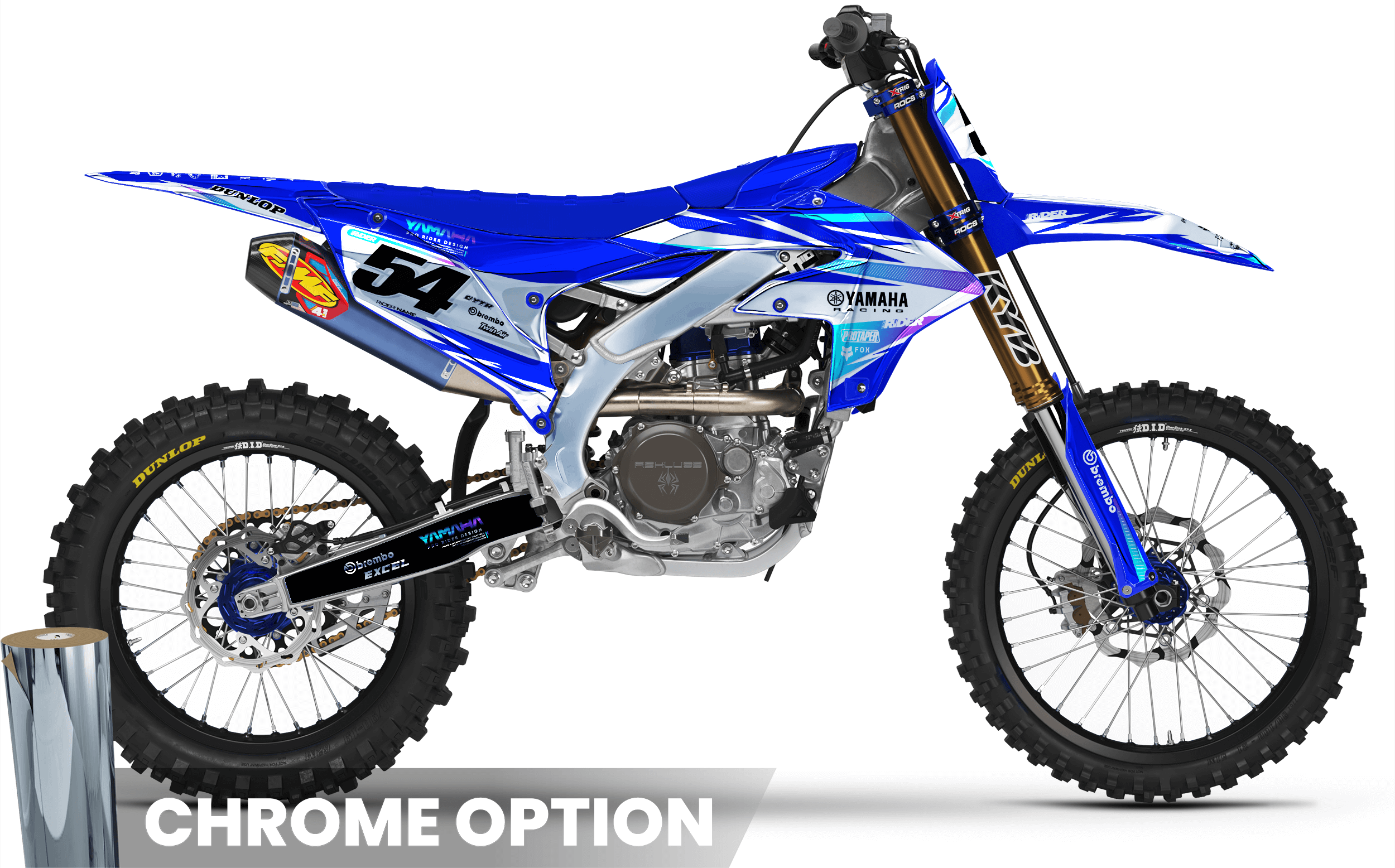 YZ/YZF/WRF FULL GRAPHICS KIT IMPULSE BLUE