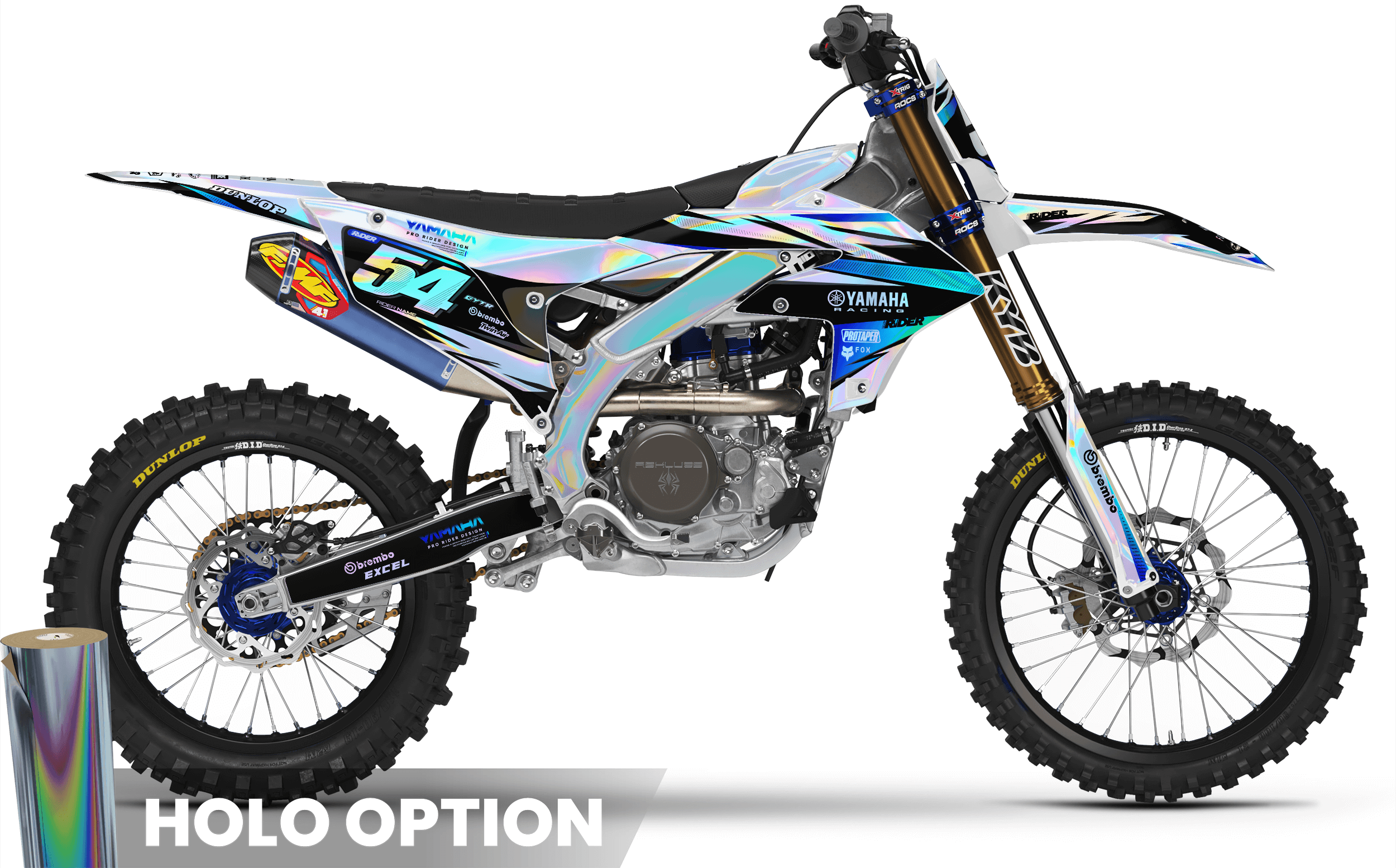 YZ/YZF/WRF FULL GRAPHICS KIT IMPULSE WHITE