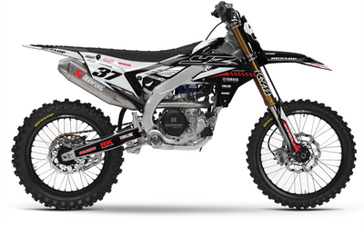 KINETIC BLACK YAMAHA FULL GRAPHICS KIT