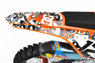 Graphics Kits DC B&W ORANGE : Ultra shock-resistant