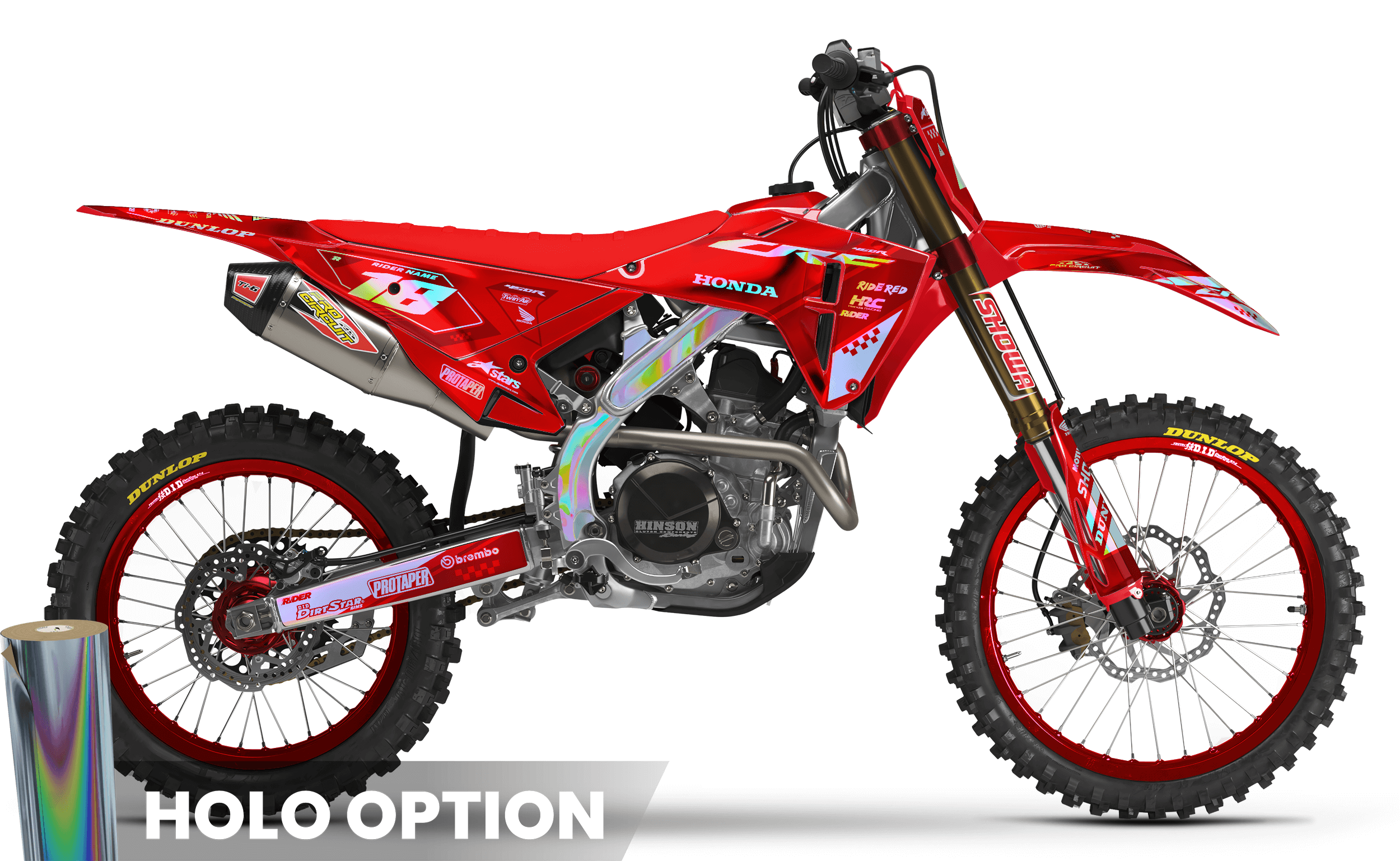 HONDA Full Graphics Kit RED PERFORMANCE