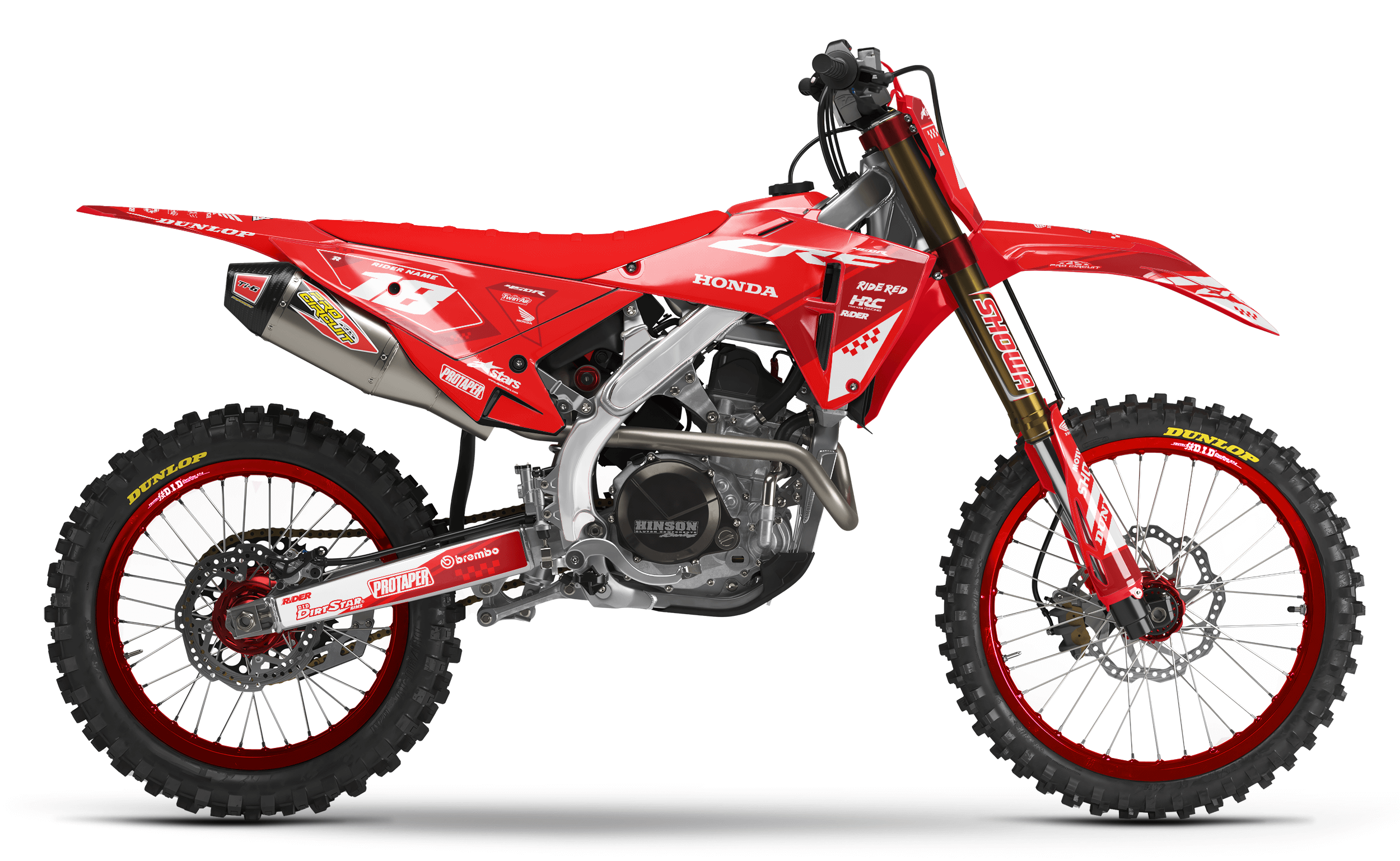 HONDA Full Graphics Kit RED PERFORMANCE