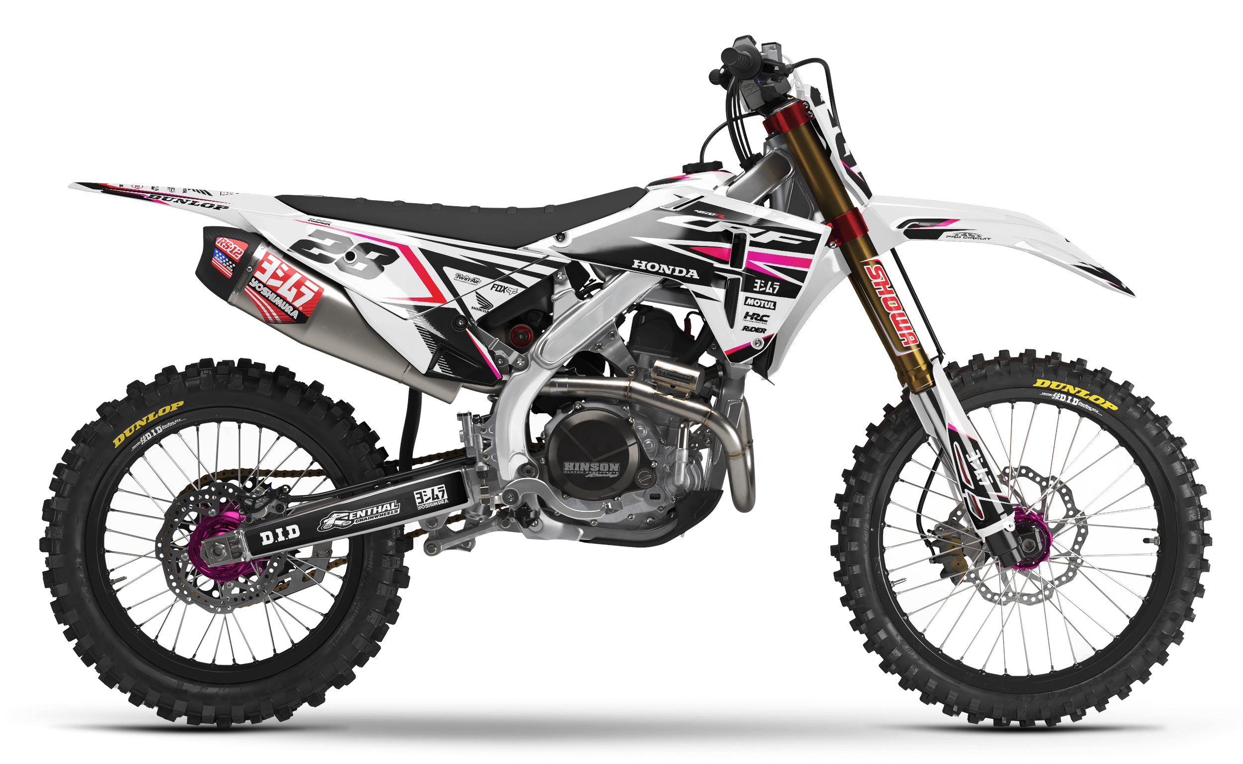 HONDA Full Graphics Kit WHITE RIFT