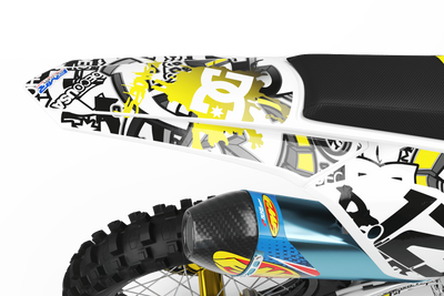 Graphics Kits DC B&W YELLOW : Ultra shock-resistant