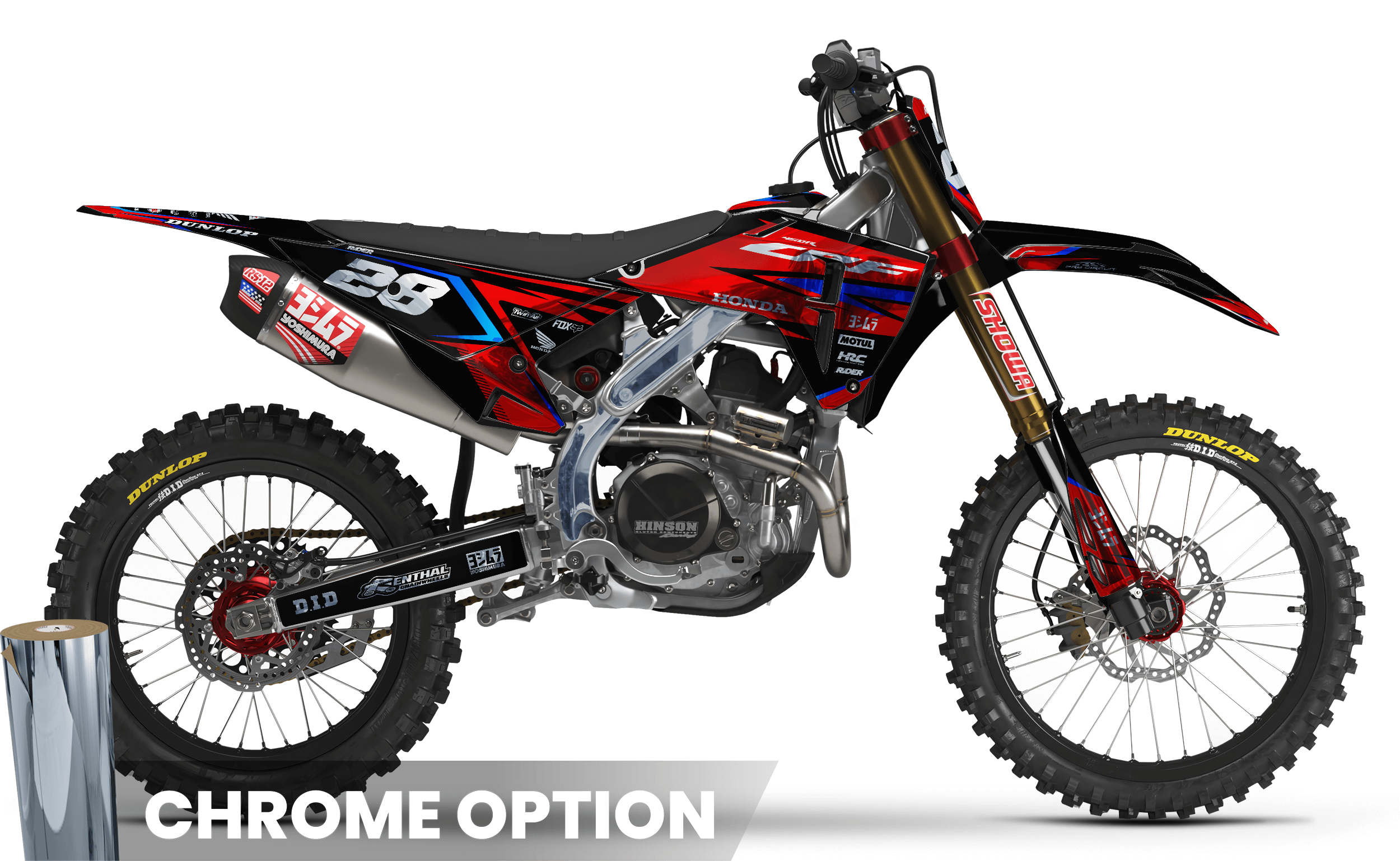 HONDA Full Graphics Kit RED RIFT