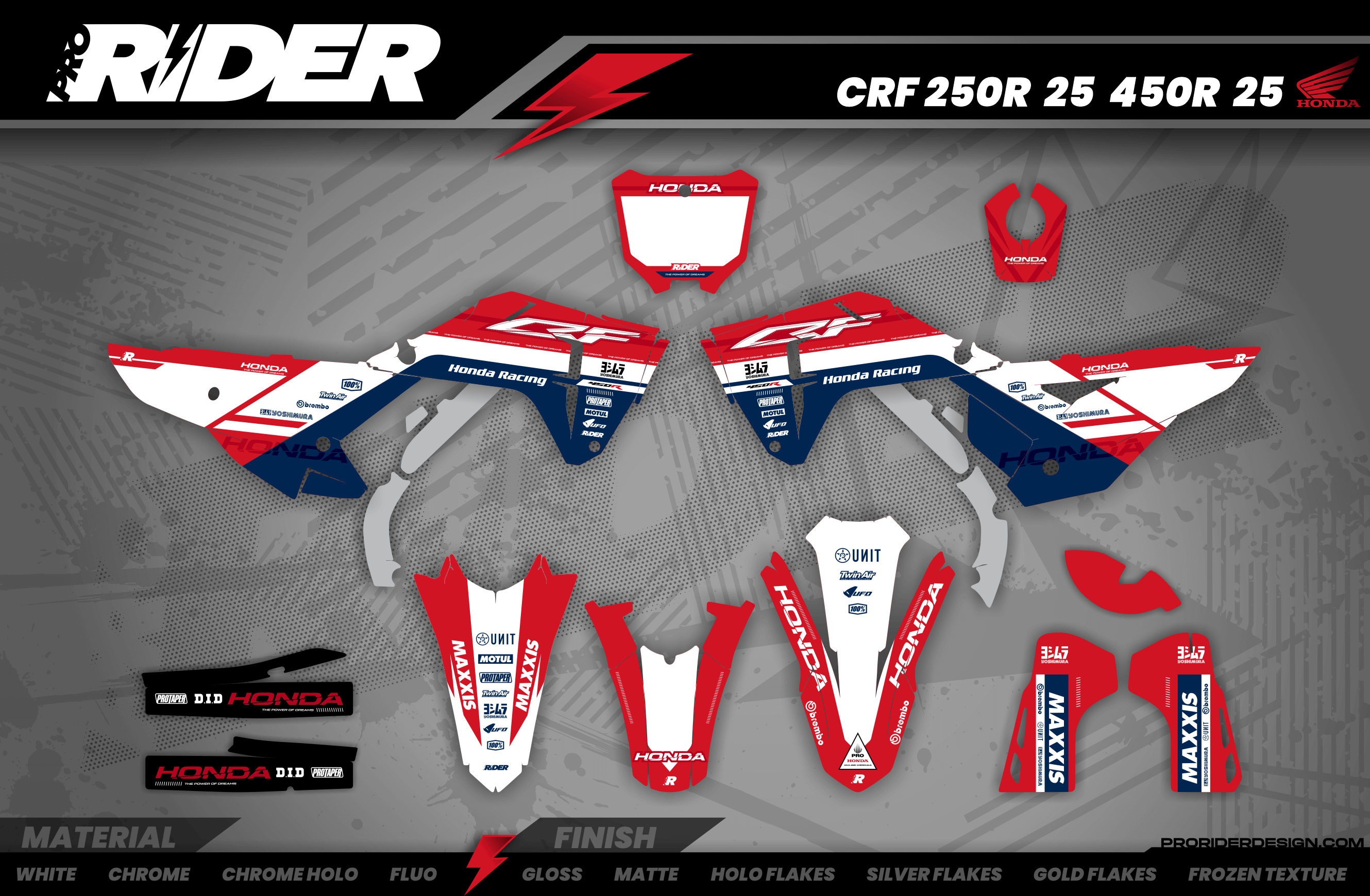 HONDA Full Graphics Kit CRASH
