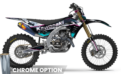 TEAL CORE KAWASAKI FULL GRAPHICS KIT