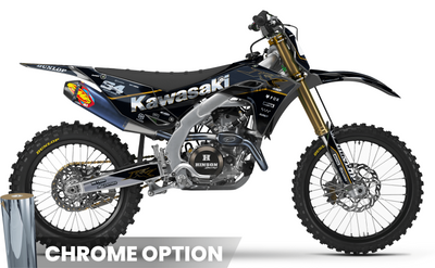 Kawasaki Full Graphics Kit | Gold Core — Premium Custom Motocross Decals