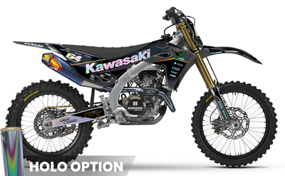 Kawasaki Full Graphics Kit | Gold Core — Premium Custom Motocross Decals