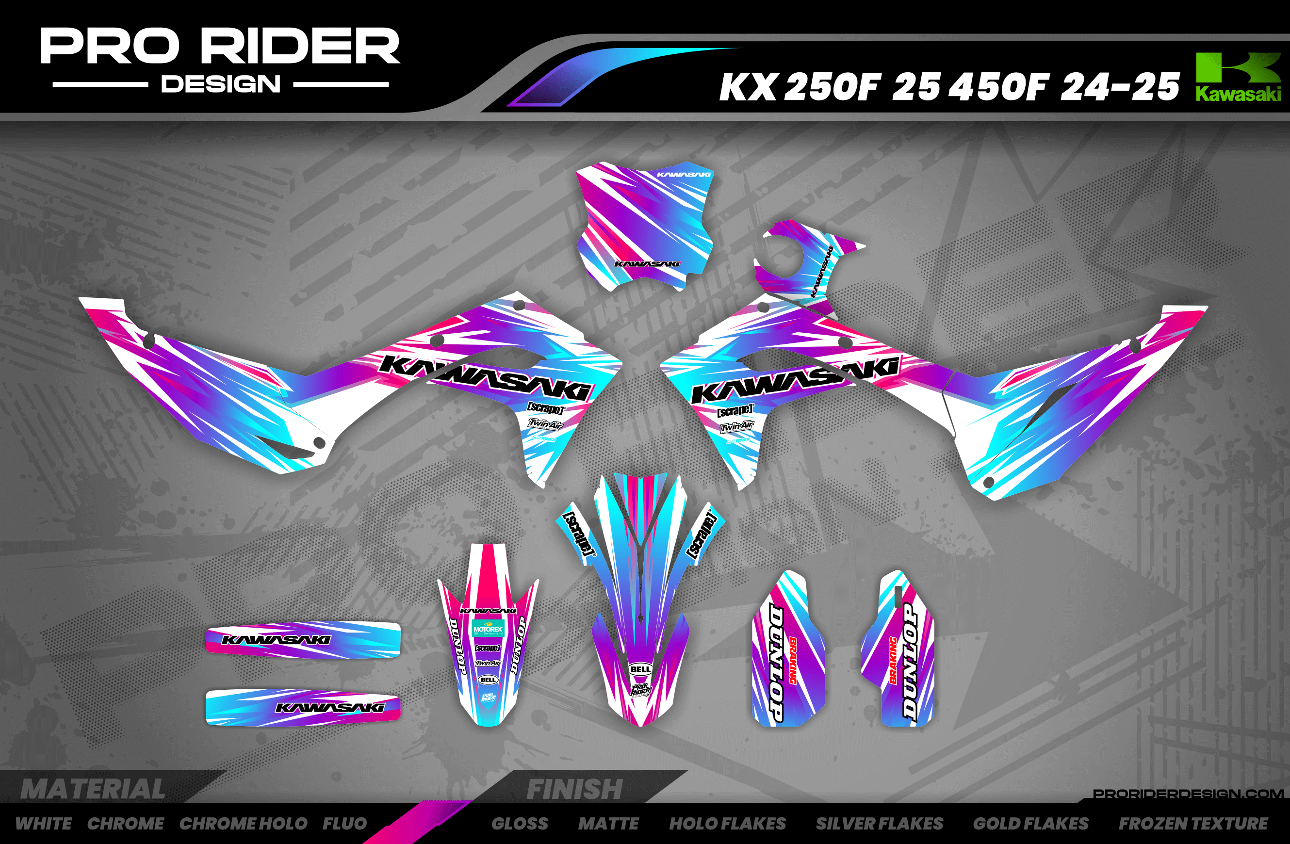 SAVAGE KAWASAKI FULL GRAPHICS KIT