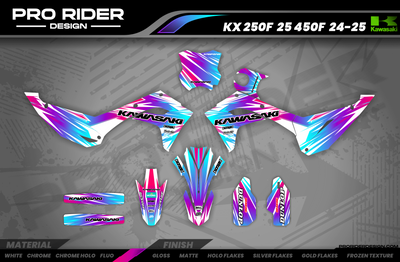 Kawasaki Full Graphics Kit | Savage — Premium Custom Motocross Decals