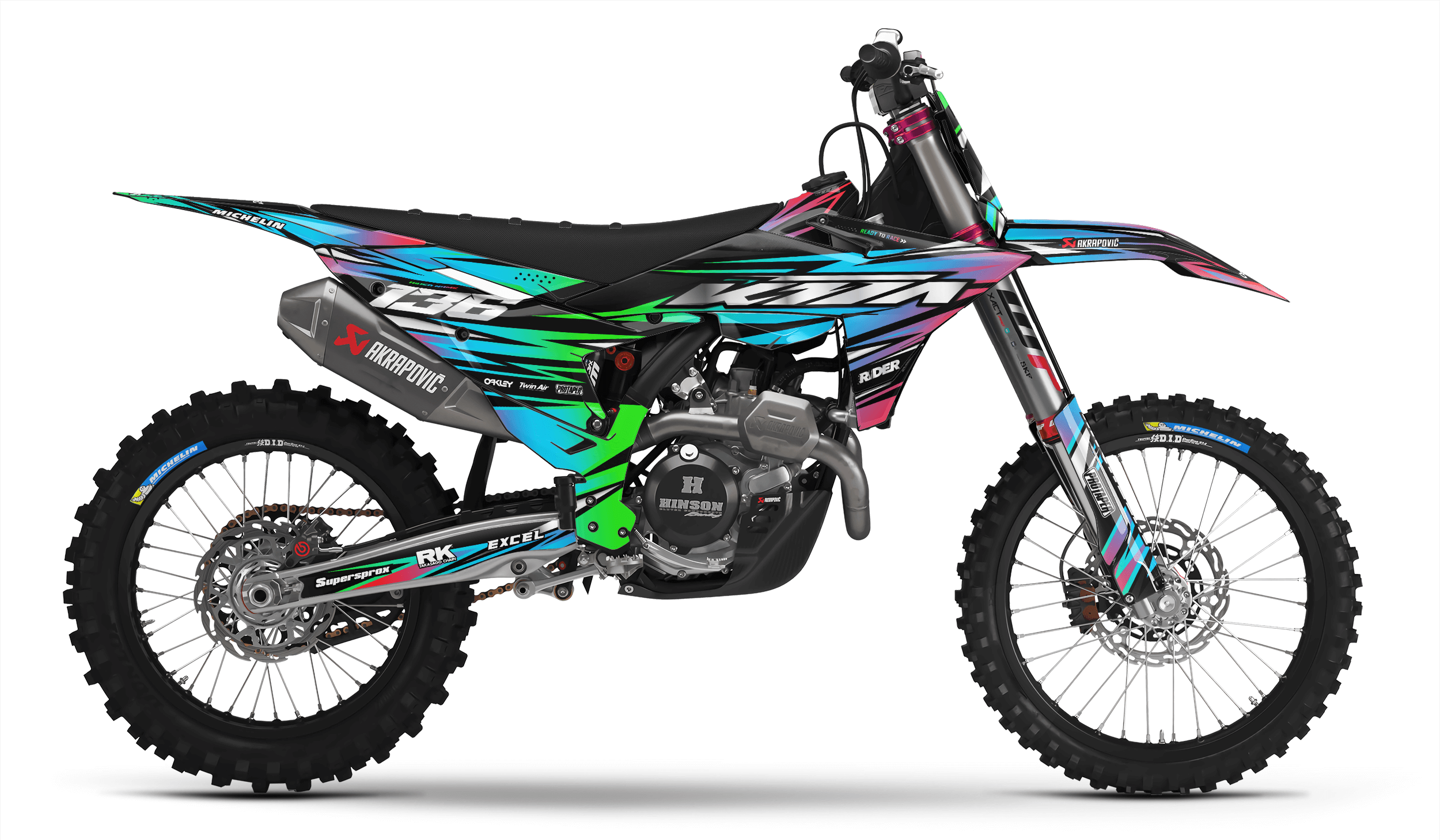 GREEN LUMEN KTM Full Graphics Kit