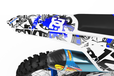Graphics Kits DC B&W BLUE : Ultra shock-resistant