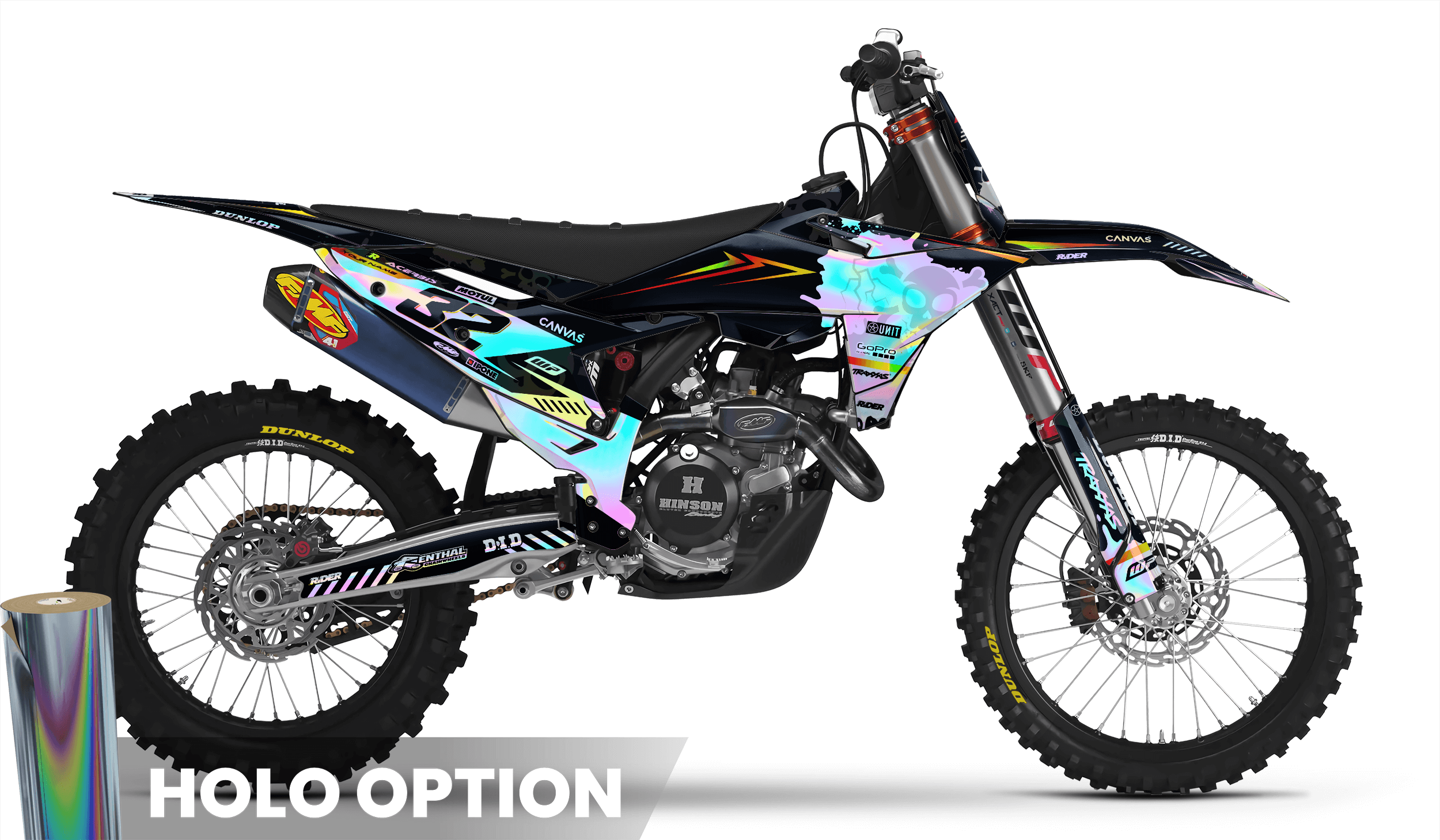 ORANGE SKULL KTM Full Graphics Kit