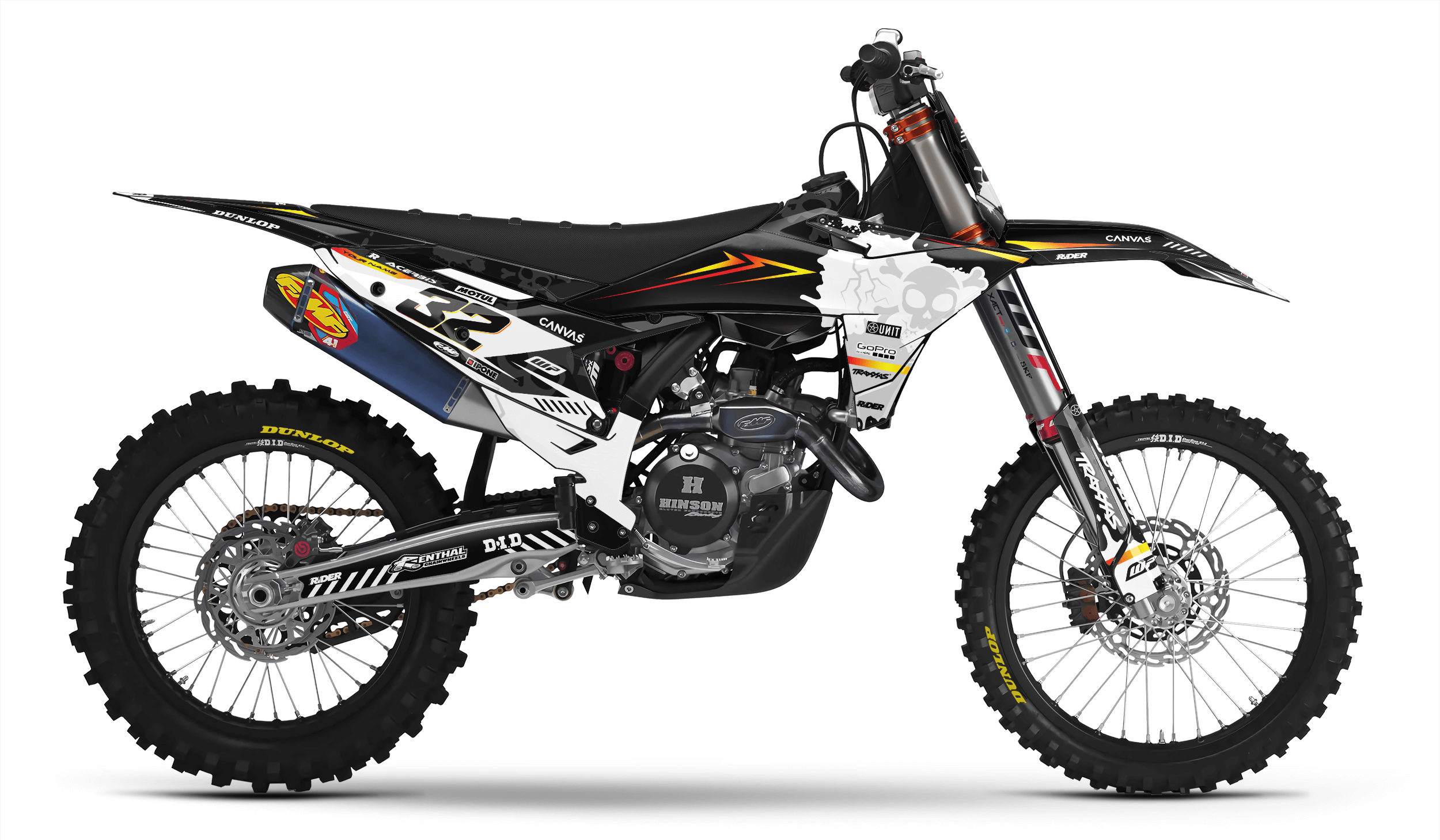 ORANGE SKULL KTM Full Graphics Kit