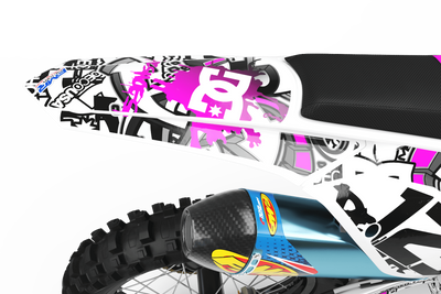 Graphics Kits DC B&W PINK : Ultra shock-resistant graphics