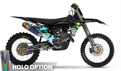 GOLD SKULL KTM Full Graphics Kit