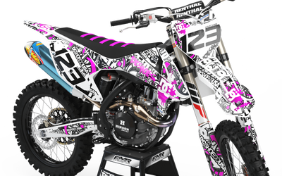 Graphics Kits DC B&W PINK : Ultra shock-resistant graphics