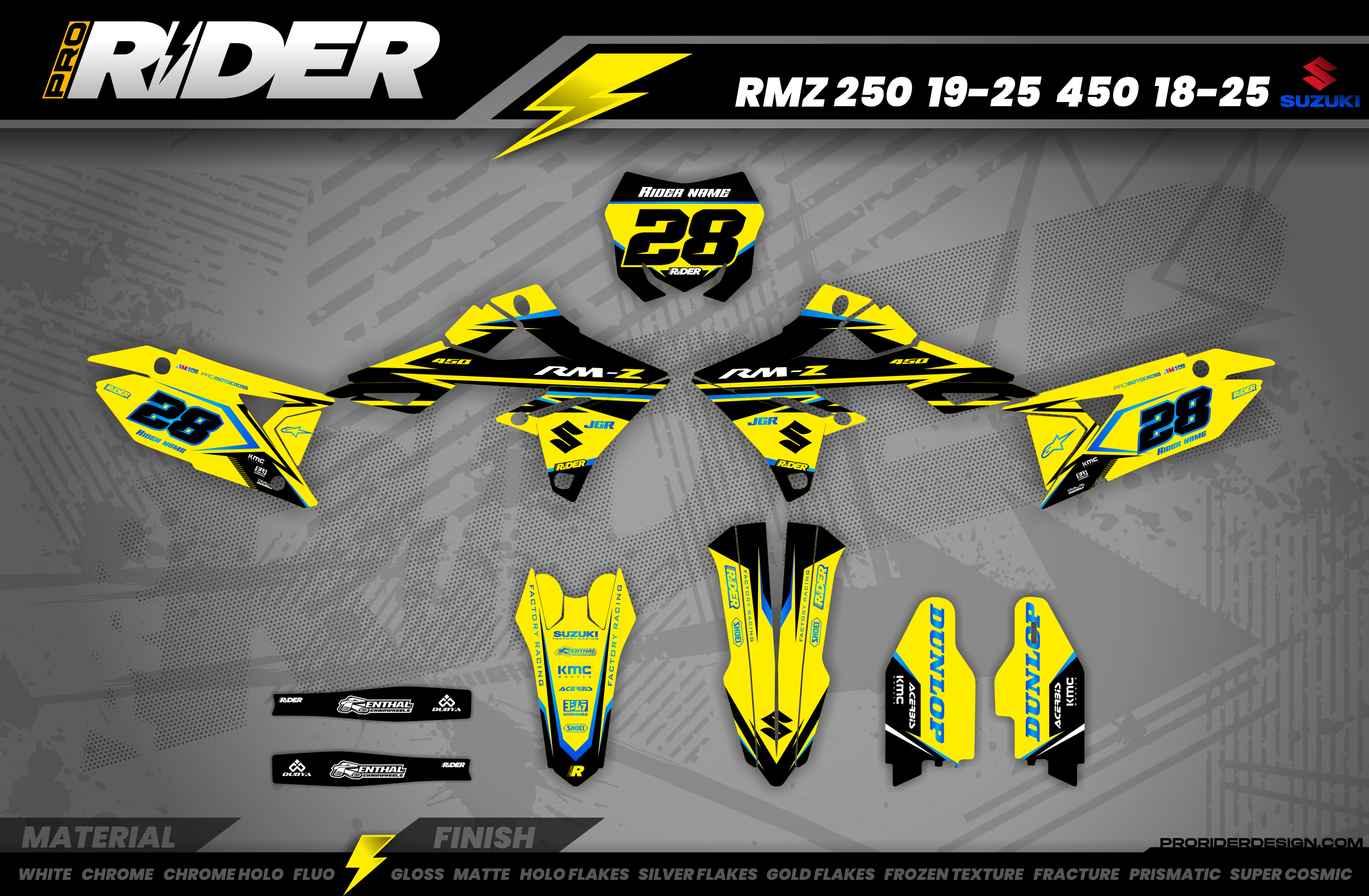 BLACK FIRM Suzuki Full Graphics Kit