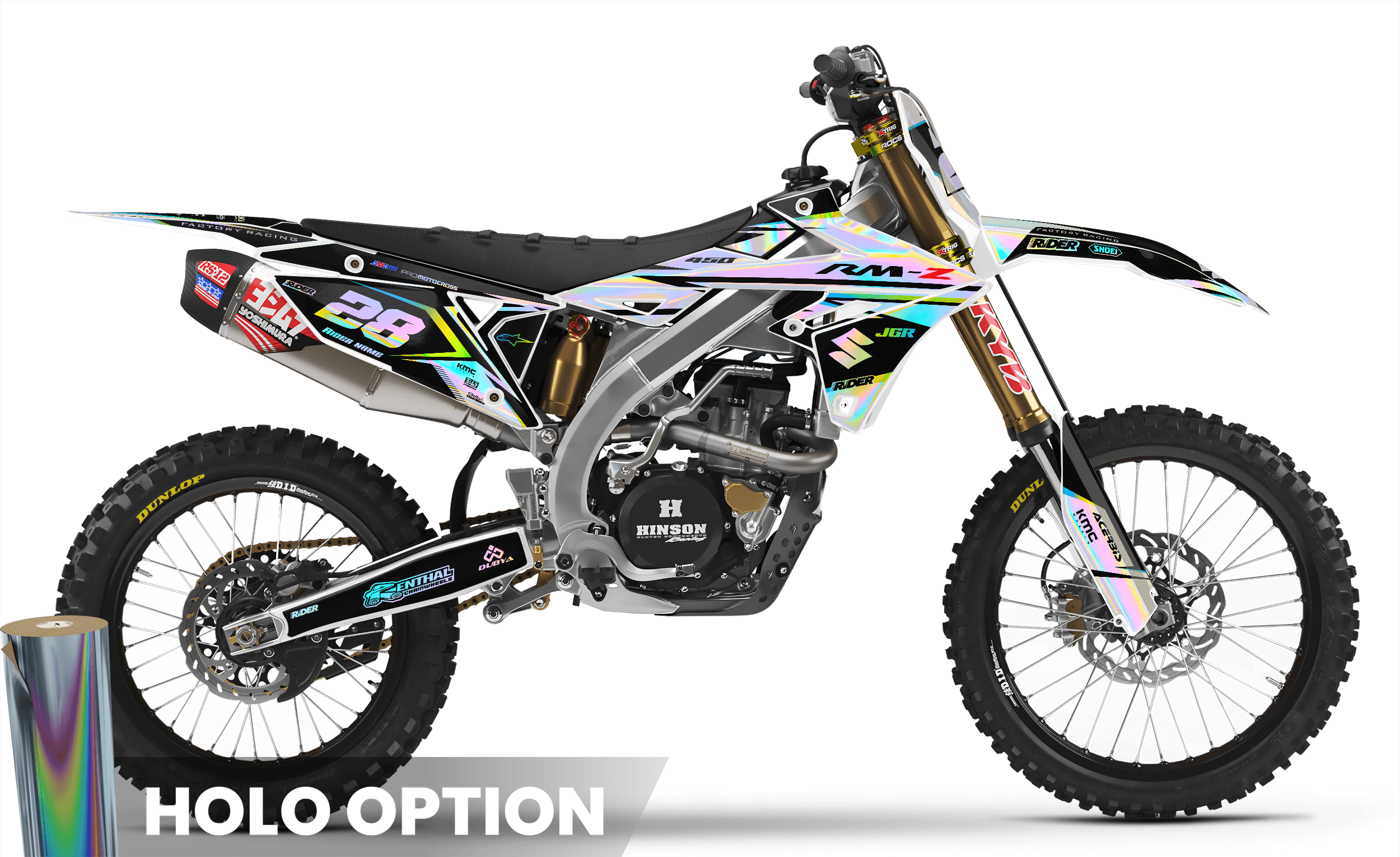 WHITE FIRM Suzuki Full Graphics Kit