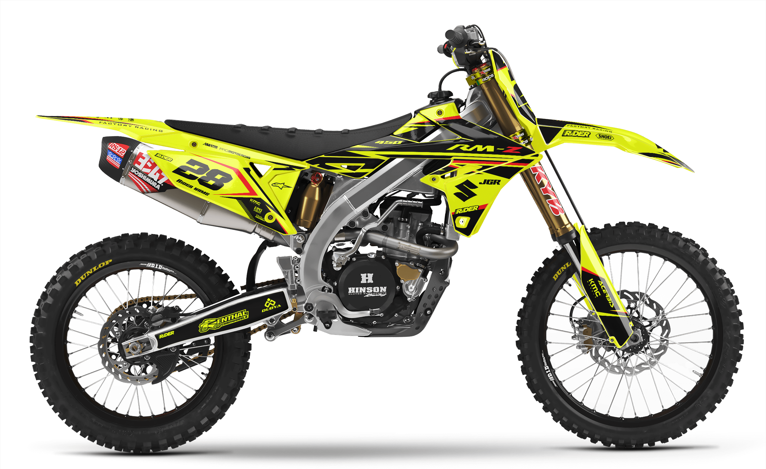 FLUO FIRM Suzuki Full Graphics Kit