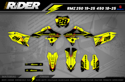 FLUO FIRM Suzuki Full Graphics Kit