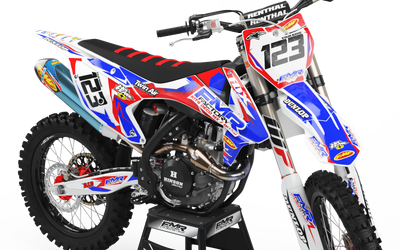 Graphics Kit FMR FACTORY RED : Stunning design for your Motocross