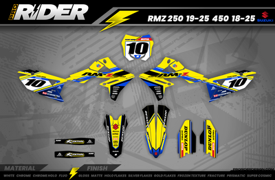 TRUE YELLOW Suzuki Full Graphics Kit