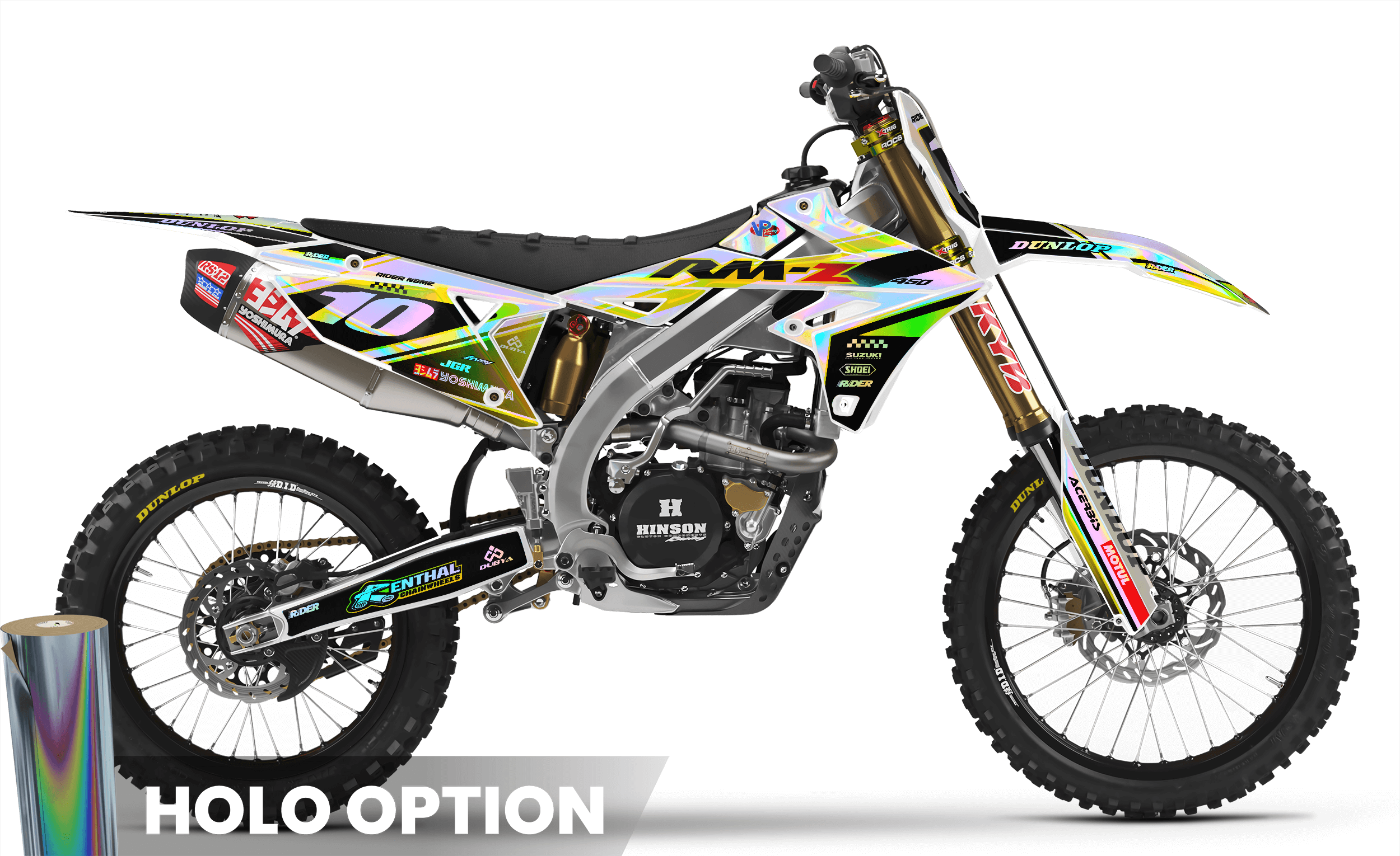 TRUE WHITE Suzuki Full Graphics Kit