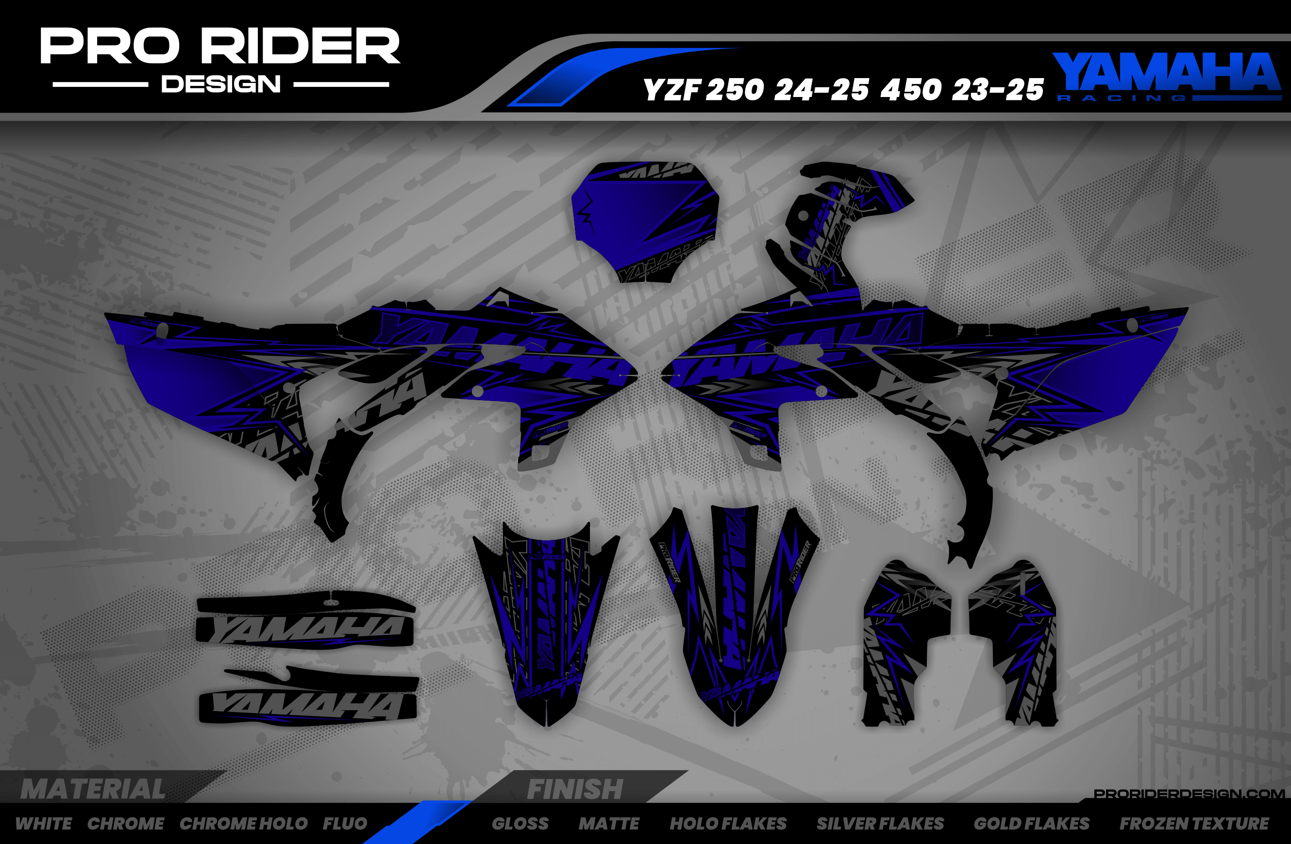 BLUE FORCE YAMAHA FULL GRAPHICS KIT