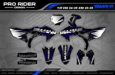 SILVER FORCE YAMAHA FULL GRAPHICS KIT