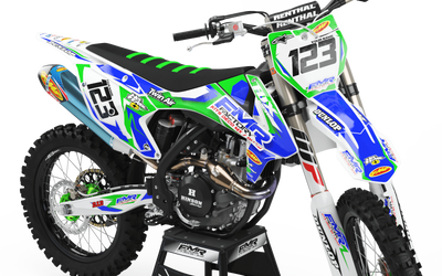 Graphics Kit FMR FACTORY GREEN : Stunning design for your Motocross