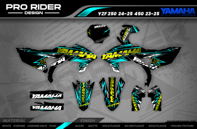 TEAL FORCE YAMAHA FULL GRAPHICS KIT